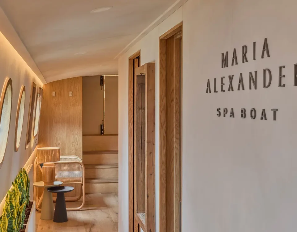 Maria Alexander spa boat interior design