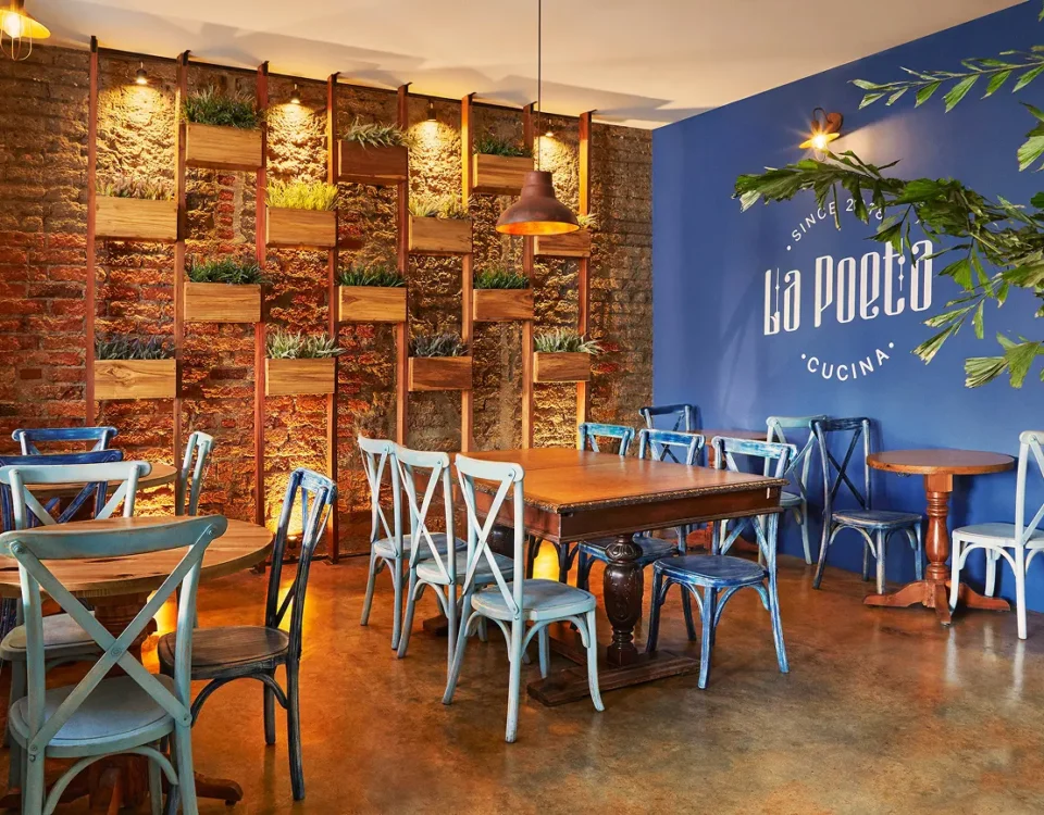 poeta restaurant interior design