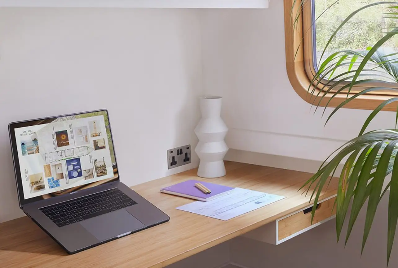 residential house interior design bromley london home office natural wood