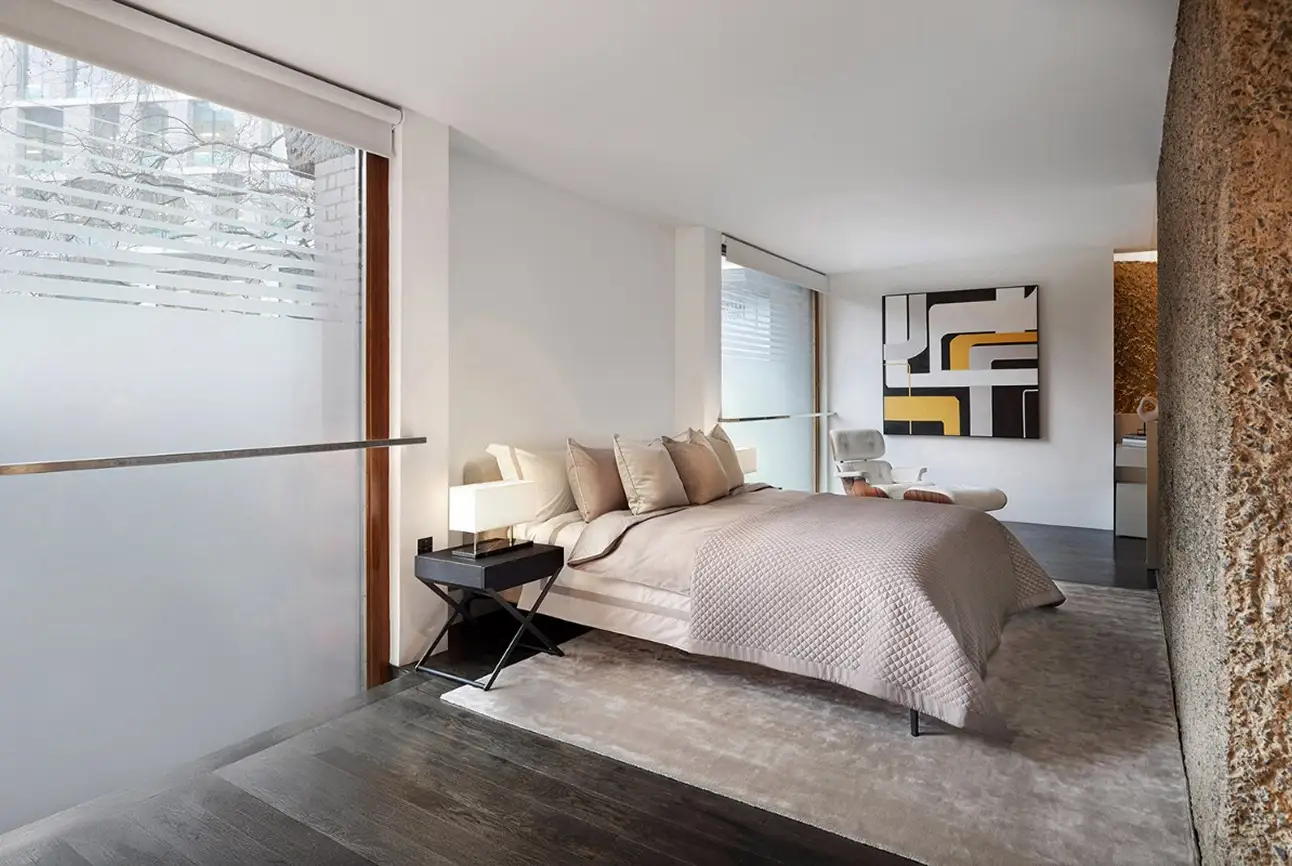 residential house interior design bromley london modern neutral bedroom