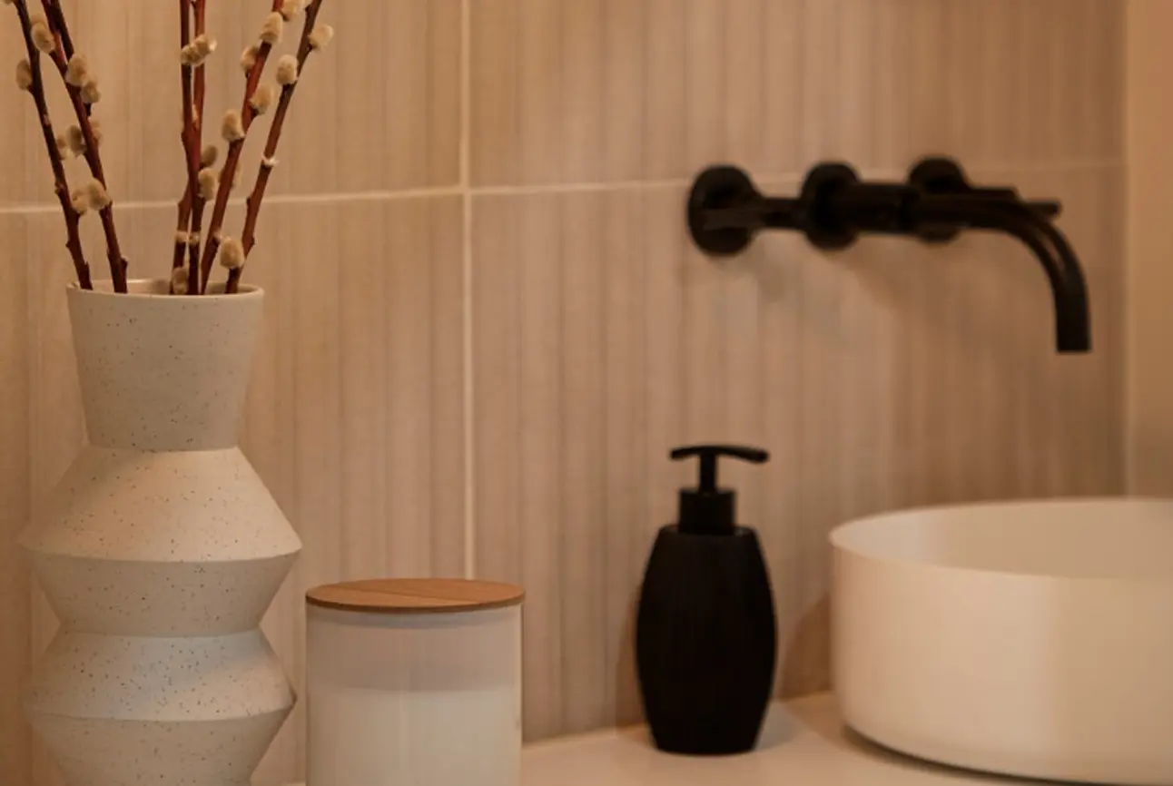 spa wellbeing interior design bromley london natural bathroom details