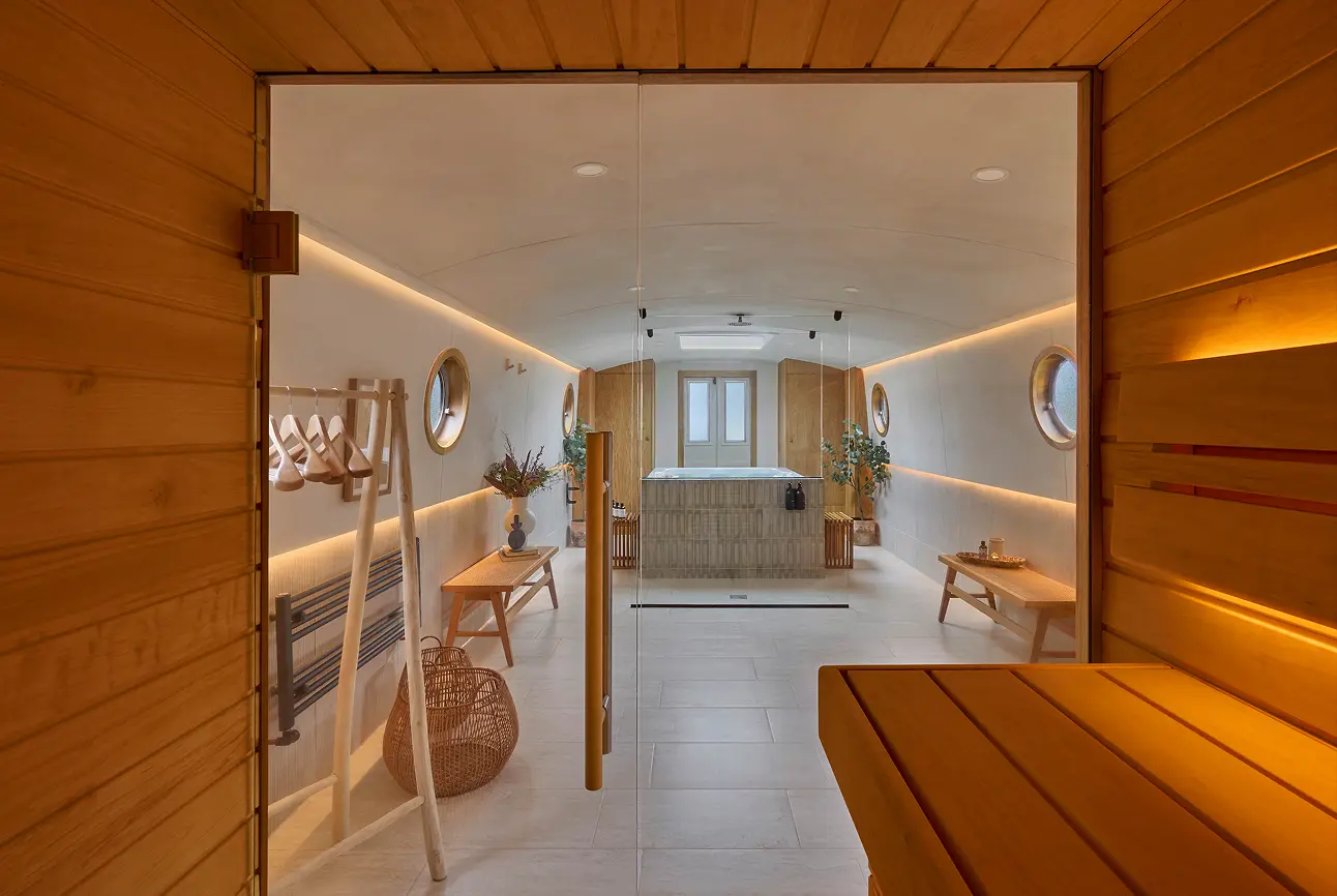 spa wellness wellbeing interior design bromley london sauna room